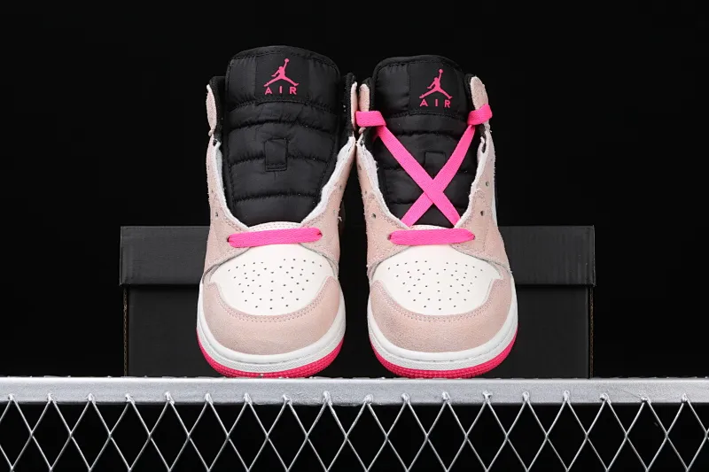 All categories Air Jordan Jordan series basketball shoes Air Jordan 1 Mid Different versions Air Jordan 1 Mid AJ1 Dirty pink suede mid-top toe 852542-801
